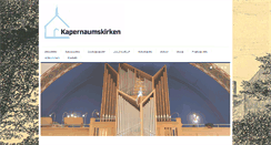 Desktop Screenshot of kapernaumskirken.dk